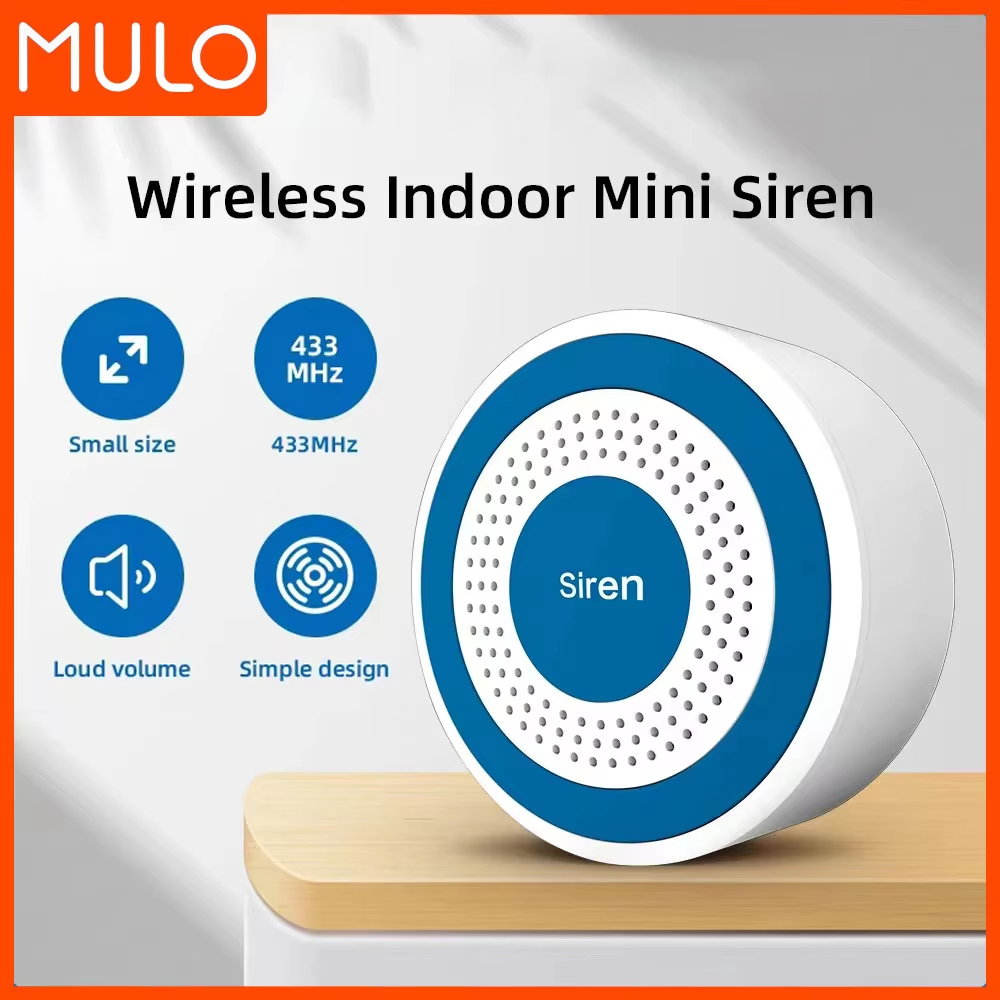 Sim Gsm Alarm - MULO Mini-Alarmsirene, kabellos, 433 MHz, Ton