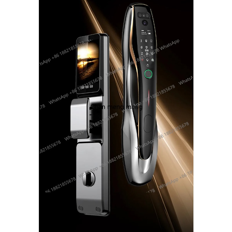 Home Security Front Door Camera - Sicherheits-Fingerabdruck-Karten-Entsperrung Gesichtserkennung Smart Home Kamera-Türschloss für